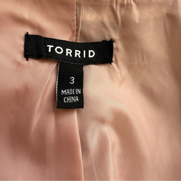 Torrid Plaid Wool Blend Midi Coat 3X - Picture 4 of 9